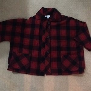 Coldwater Creek Buffalo Plaid Wool Flannel